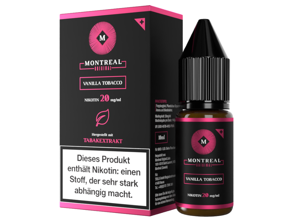 Montreal Original Vanilla Tobacco Nikotinsalz Liquid