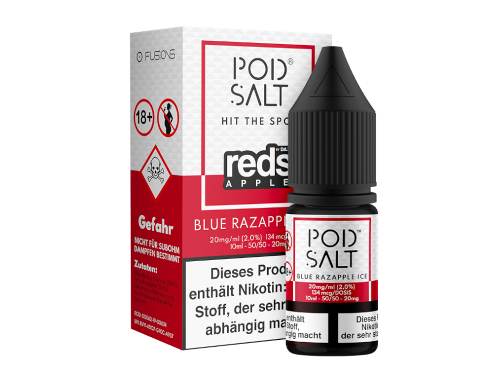 Pod Salt Fusion Blue Razapple Ice Nikotinsalz Liquid