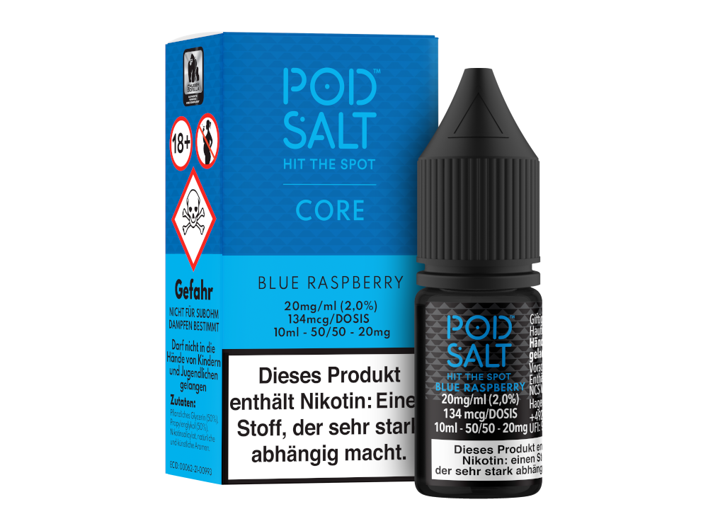 Pod Salt Core Nikotinsalz Liquid Blue Raspberry