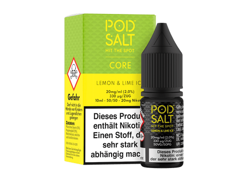 Pod Salt Core Nikotinsalz Liquid Lemon & Lime Ice