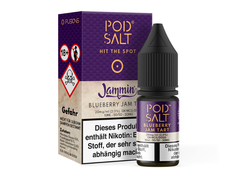 Pod Salt Fusion Blueberry Jam Tart Nikotinsalz Liquid