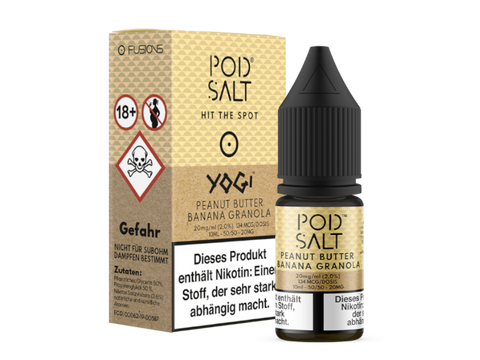 Pod Salt Fusion Peanut Butter Banana Granola Nikotinsalz Liquid