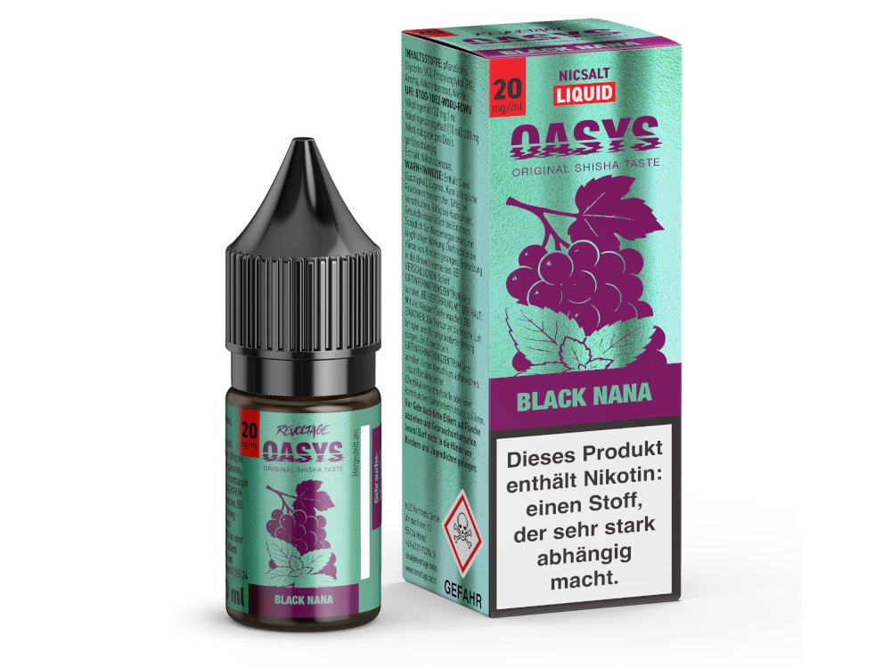 Revoltage OASYS Hybrid Nikotinsalz Liquid Black Nana