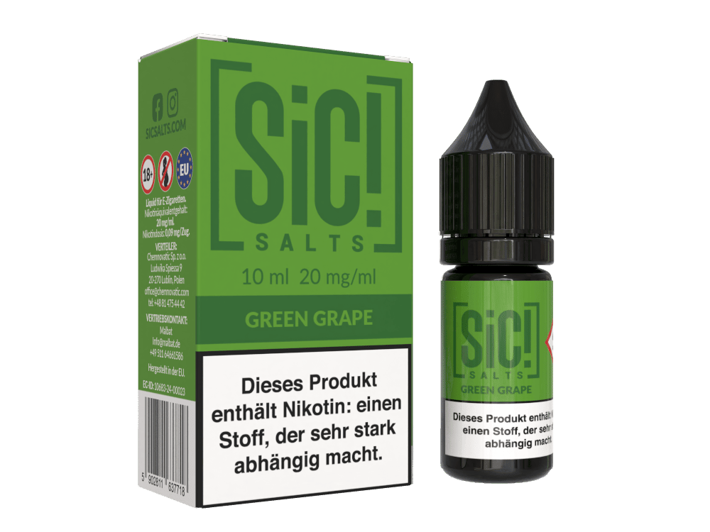 SIC! Salts Green Grape Nikotinsalz Liquid
