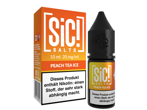 SiC! Salts Nikotinsalz Liquid Peach Tea Ice