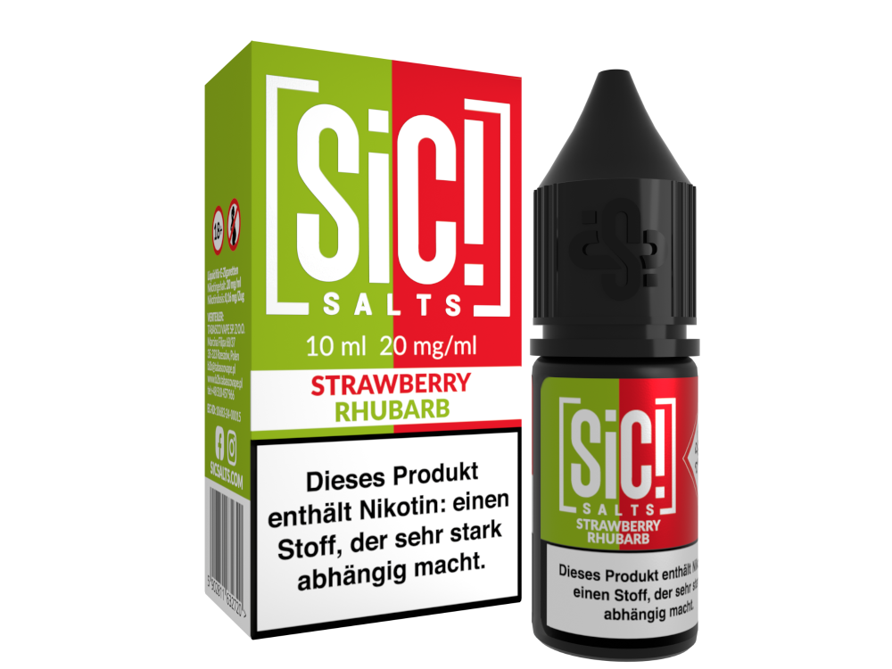 SiC! Salts Nikotinsalz Liquid Strawberry Rhubarb