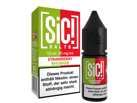 SiC! Salts Nikotinsalz Liquid Strawberry Rhubarb
