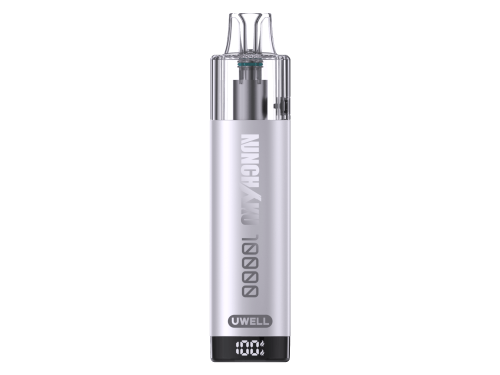 Uwell Nunchaku 10000 in Stella Silver — 10 ml Tank, 1.900 mAh Akku, 16 W MTL