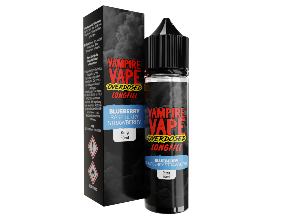 Vampire Vape Overdosed Aroma Blueberry Raspberry Strawberry 10ml