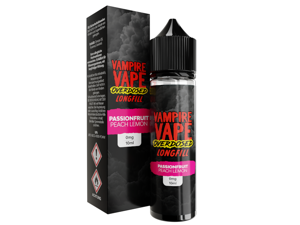 Vampire Vape Overdosed Aroma Passionfruit Peach Lemon 10ml