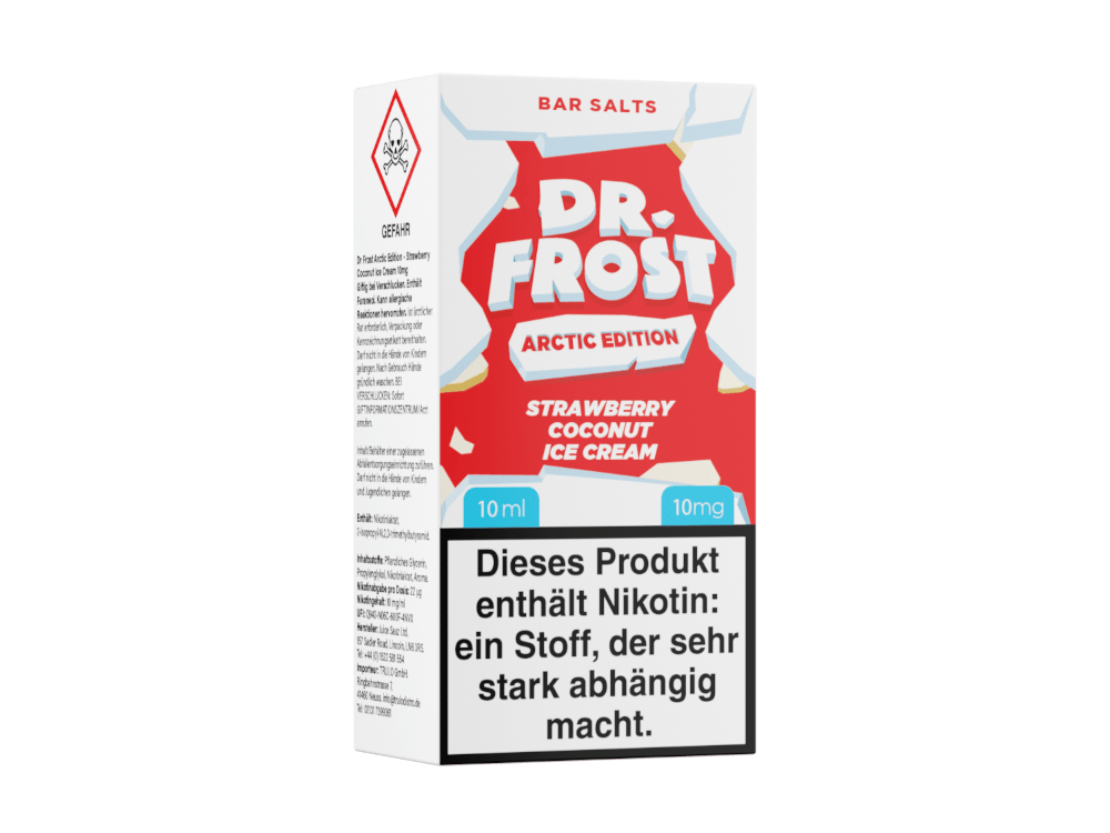 Dr. Frost Strawberry Coconut Ice Cream Arctic Edition Nikotinsalz Liquid