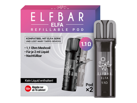 Elfbar Elfa Leer-Pod (2 Stück pro Packung)