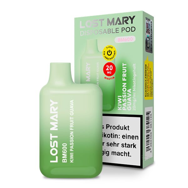 Lost Mary BM600 kaufen 600 Zge, 20 mg Nikotinsalz, 16 Sorten | LYNDEN Lost Mary BM600 kaufen 600 Zge, 20 mg Nikotinsalz, 16 Sorten | LYNDEN