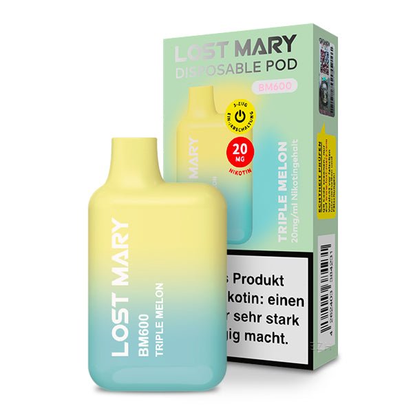 Lost Mary BM600 kaufen 600 Zge, 20 mg Nikotinsalz, 16 Sorten | LYNDEN Lost Mary BM600 kaufen 600 Zge, 20 mg Nikotinsalz, 16 Sorten | LYNDEN