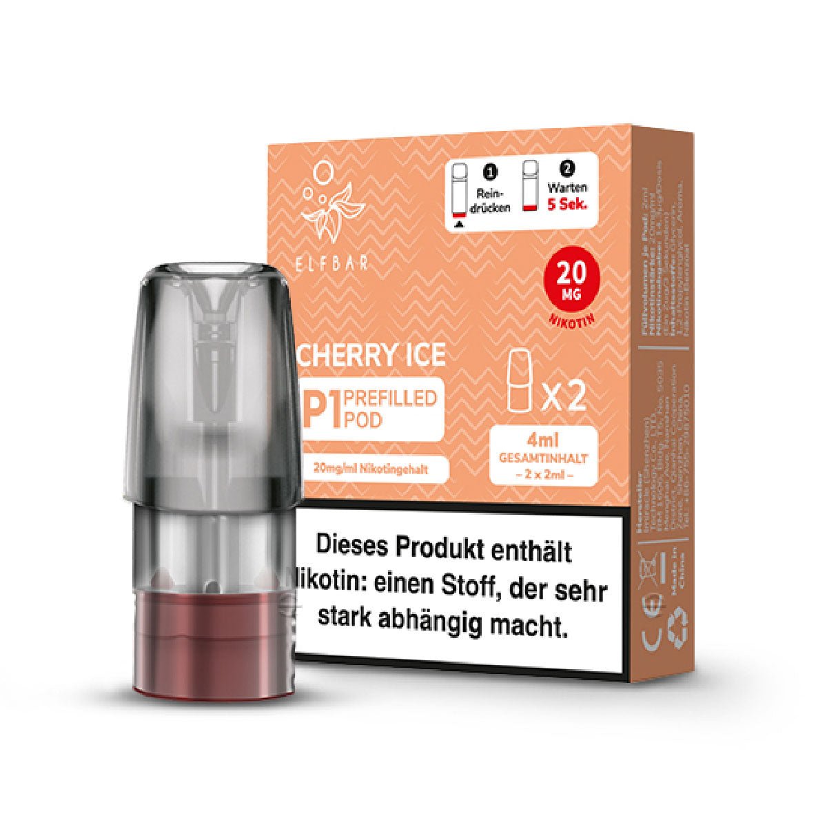 elf bar mate 500 pods kaufen Elfbar | 2 ml · 2er-Pack Prefilled elf bar 600 puffs mango elf bar refillable pods Geschmack:Apple Peach Elf Bar Lush King
