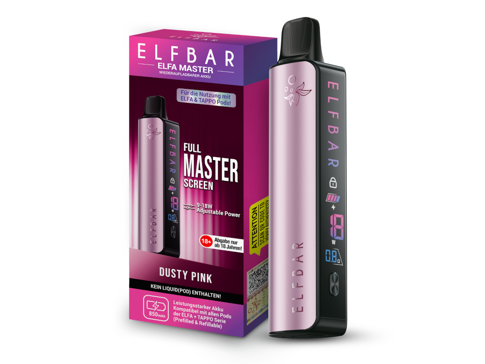 elfbar elfa master akku 850 mAh Gold elfbar master anleitung Flavour:Mixed Berries ElfBar Mate Akkuträger Aurora