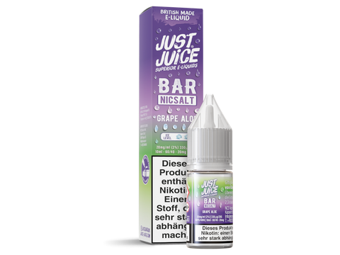 Just Juice Bar Nikotinsalz Liquid Grape Aloe
