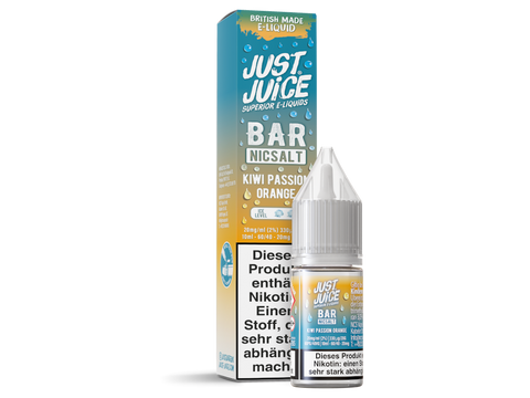Just Juice Bar Nikotinsalz Liquid Kiwi Passion Orange