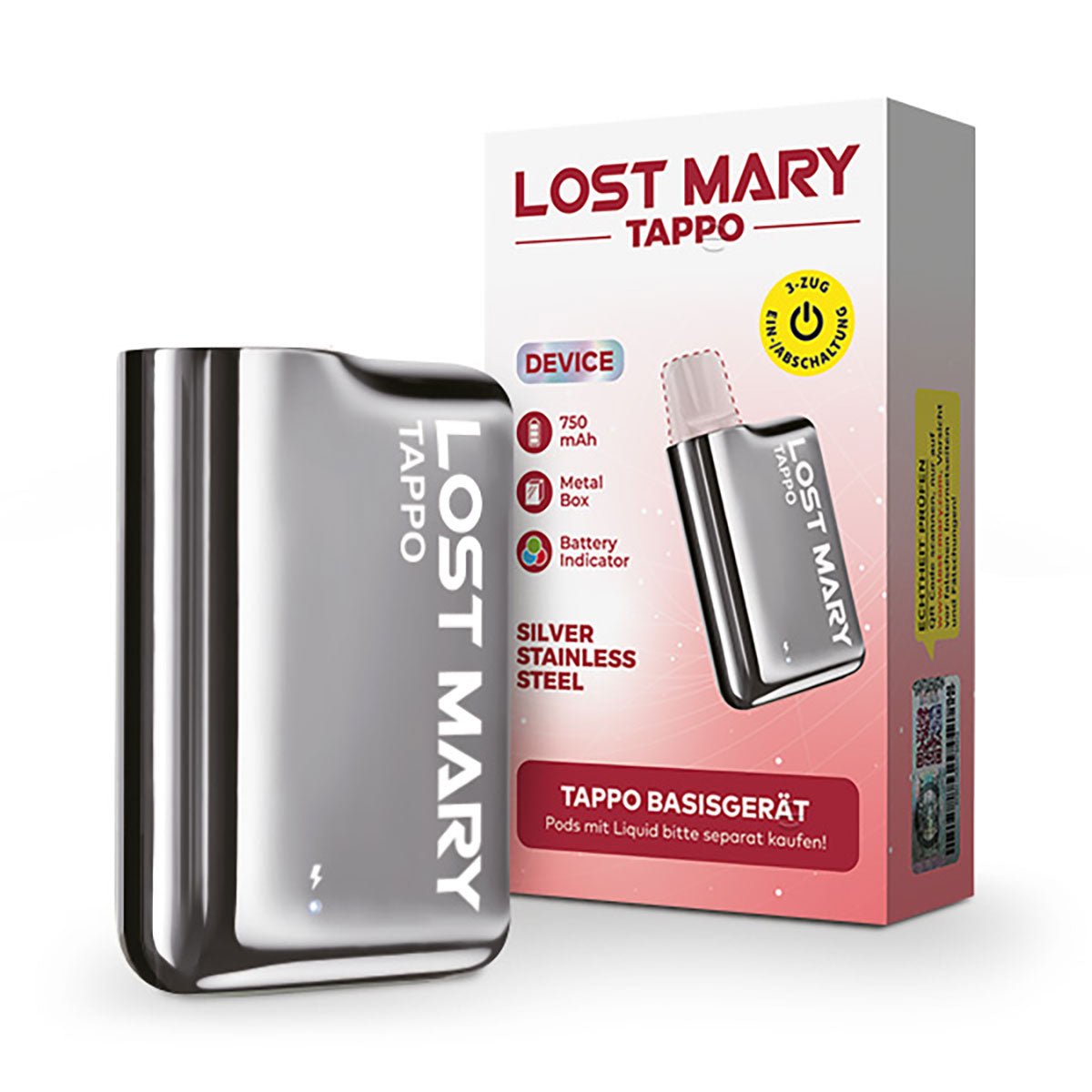 Lost Mary Tappo | Pod-System | 750mAh Lost Mary Tappo | Pod-System | 750mAh
