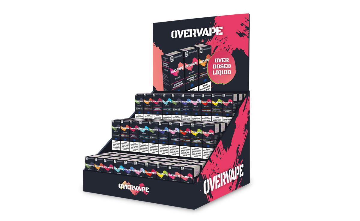 Overvape Nikotinsalz bestücktes Display