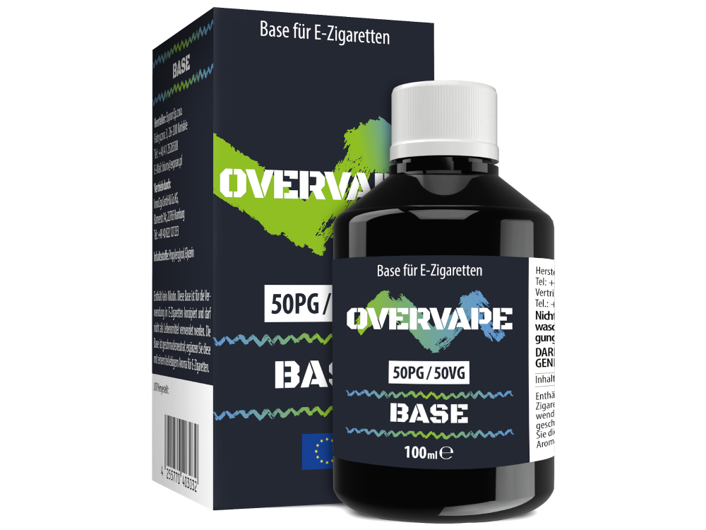 Overvape 100 ml Basis 0 mg/ml — 50PG/50VG