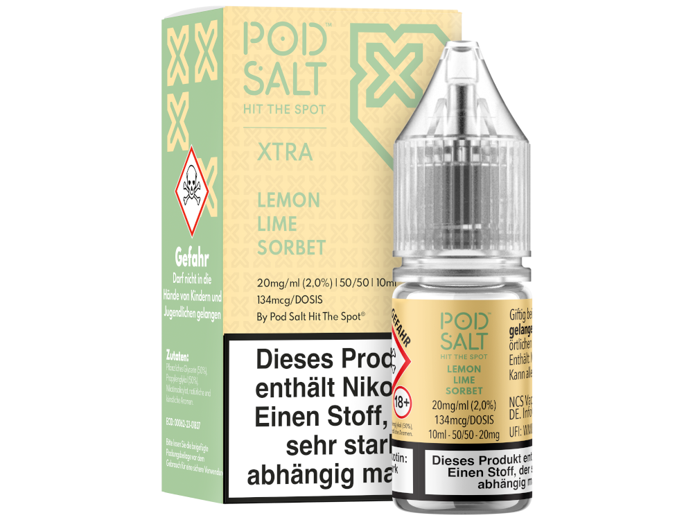 Pod Salt X Lemon Lime Sorbet Nikotinsalz Liquid