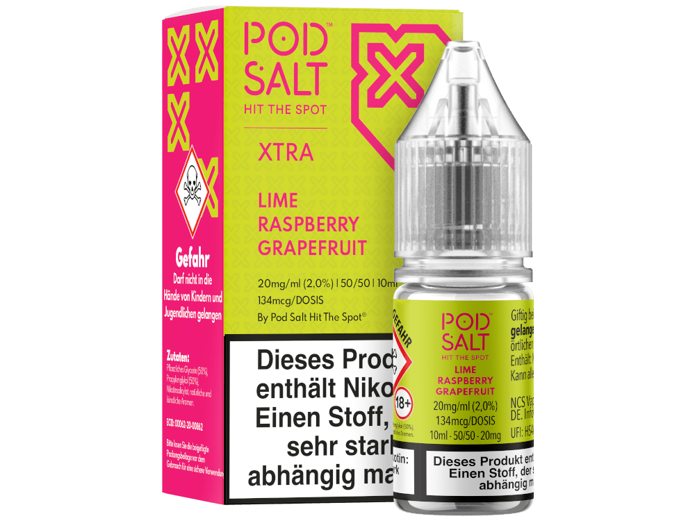 Pod Salt X Lime Raspberry Grapefruit Nikotinsalz Liquid