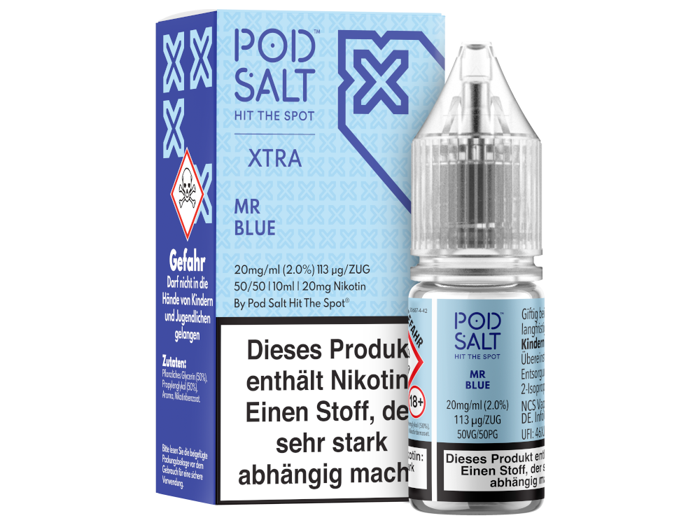Pod Salt X Mr Blue Nikotinsalz Liquid