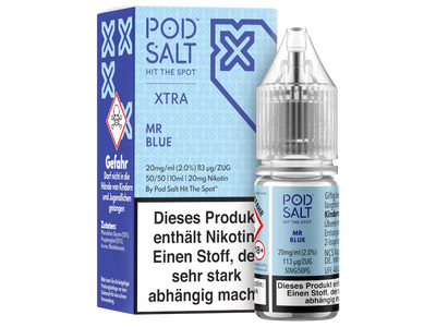 Pod Salt X Mr Blue Nikotinsalz Liquid