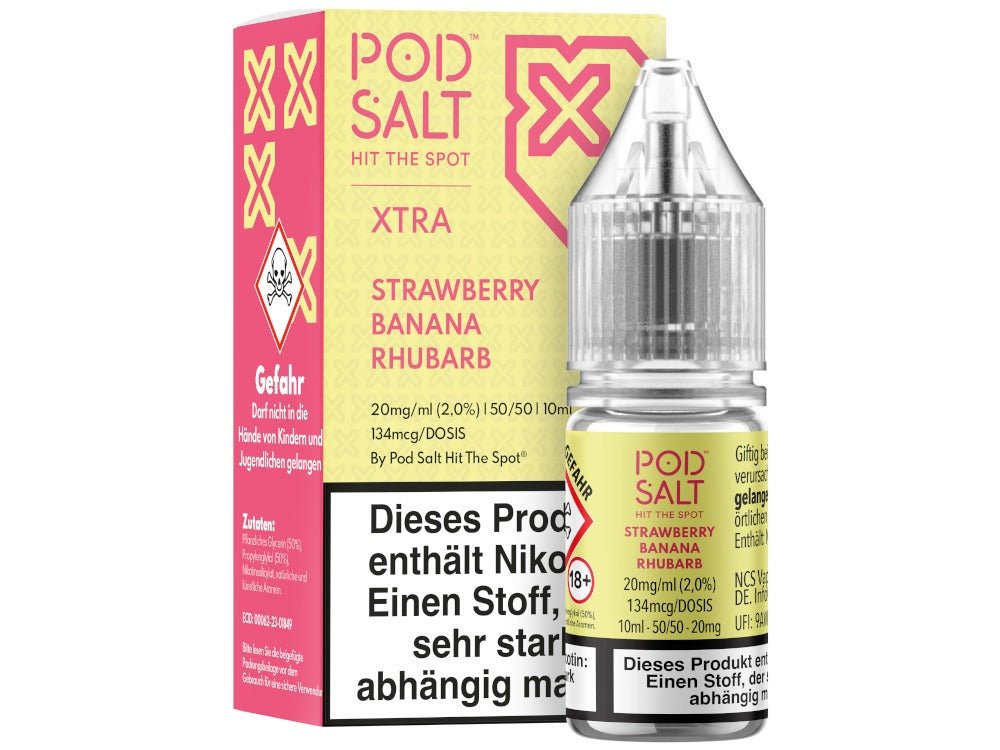 Pod Salt X Strawberry Banana Rhubarb Nikotinsalz Liquid