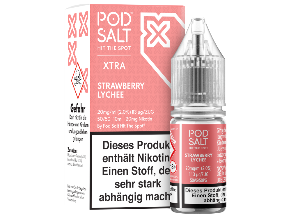 Pod Salt X Strawberry Lychee Nikotinsalz Liquid