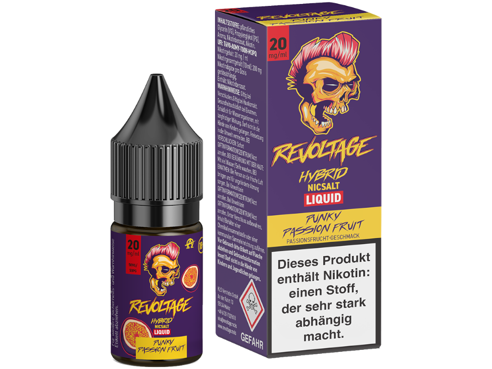 Revoltage Hybrid Nikotinsalz Liquid Punky Passion Fruit