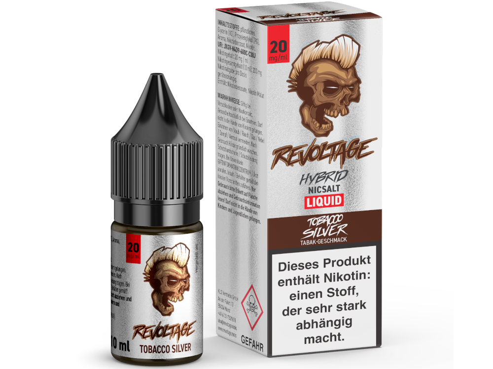 Revoltage Hybrid Nikotinsalz Liquid Tobacco Silver