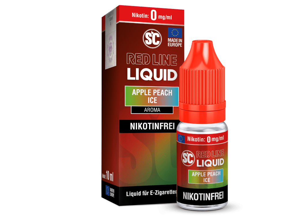 SC Red Line Apple Peach Ice Nikotinsalz Liquid