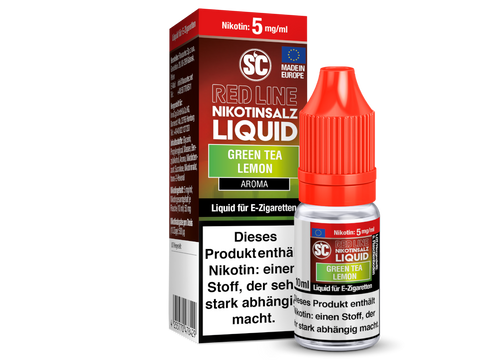 SC Red Line Green Tea Lemon Nikotinsalz Liquid