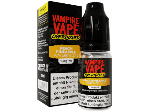 Vampire Vape Peach Pineapple Watermelon Overdosed Nikotinsalz Liquid
