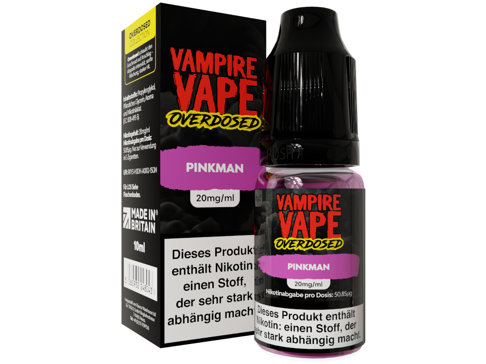 Vampire Vape Overdosed Nikotinsalz Liquid Pinkman